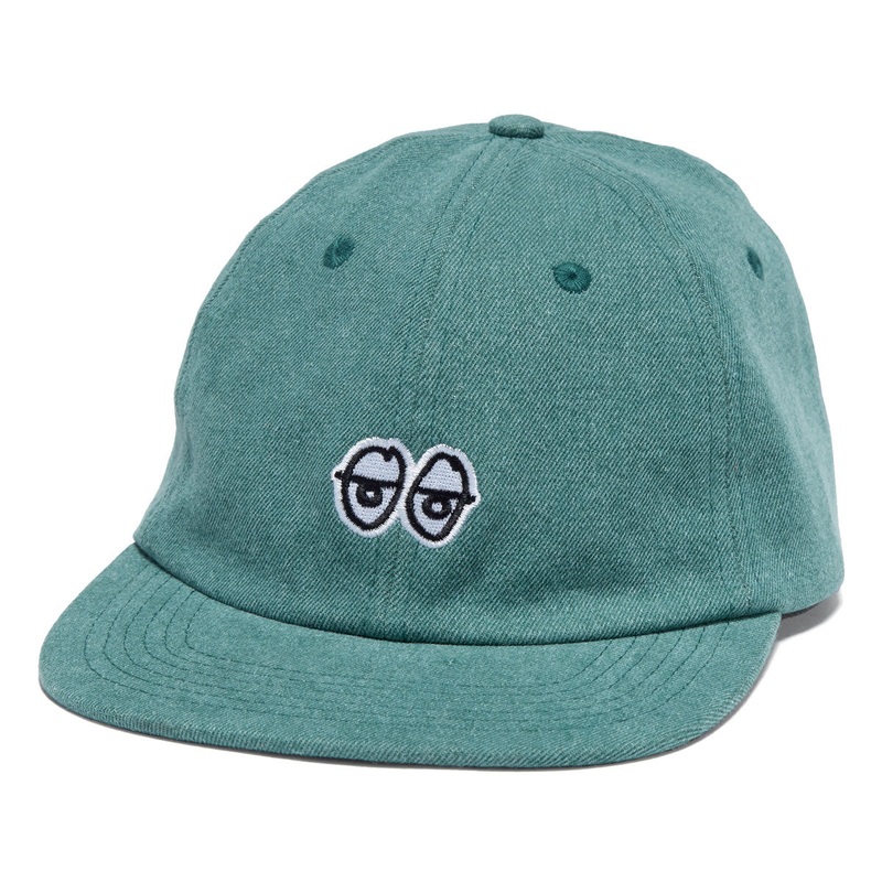 Krooked Eyes Hat – Green Denim