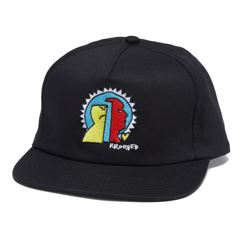 Krooked Mad Back Hat – Black