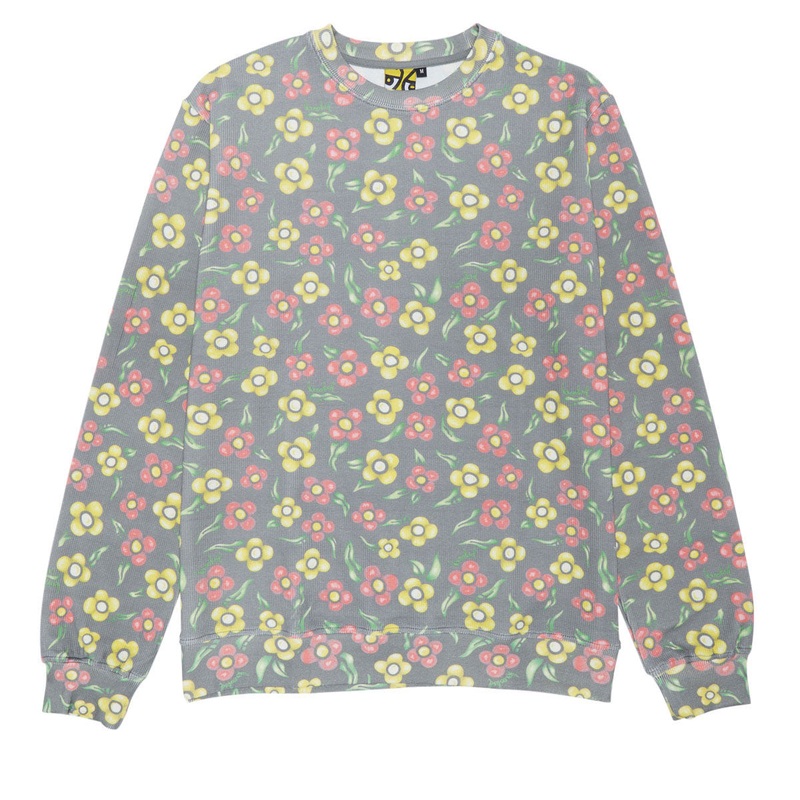 Krooked Painted Flowers Sweatshirt – Multi Color