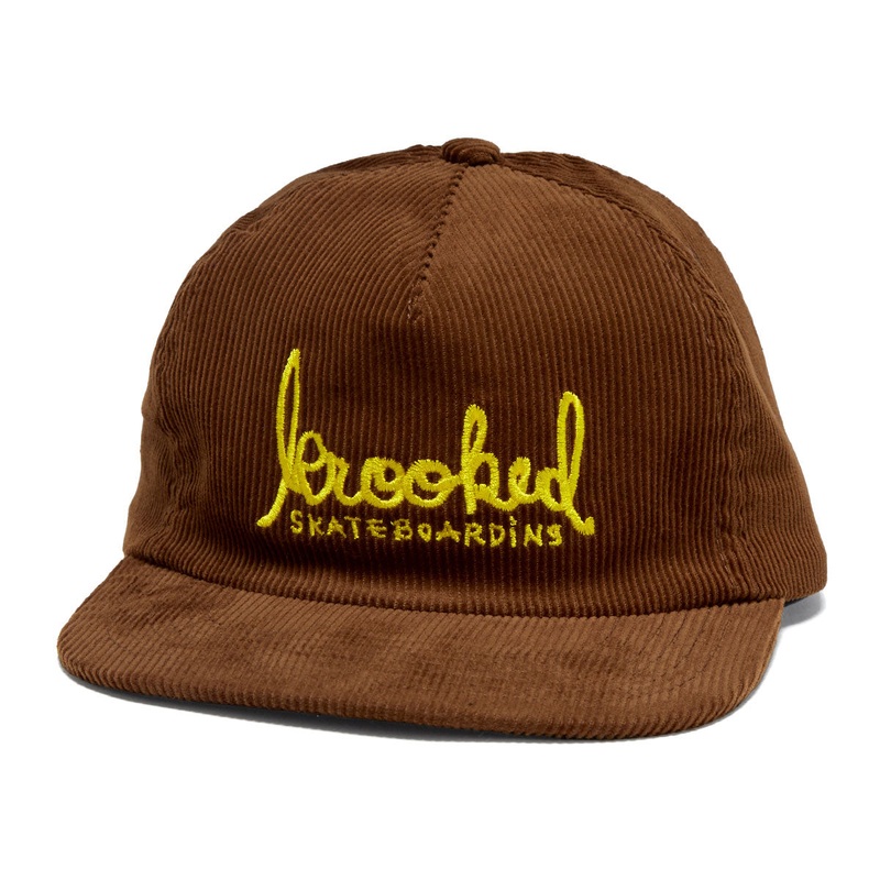 Krooked Skript Hat – Brown/Gold