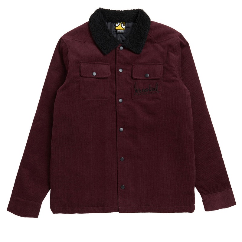 Krooked Skript Jacket – Burgundy