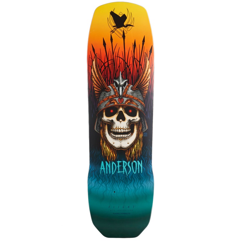 Powell-Peralta Flight Andy Anderson Crane Skull Skateboard Deck – 9.13