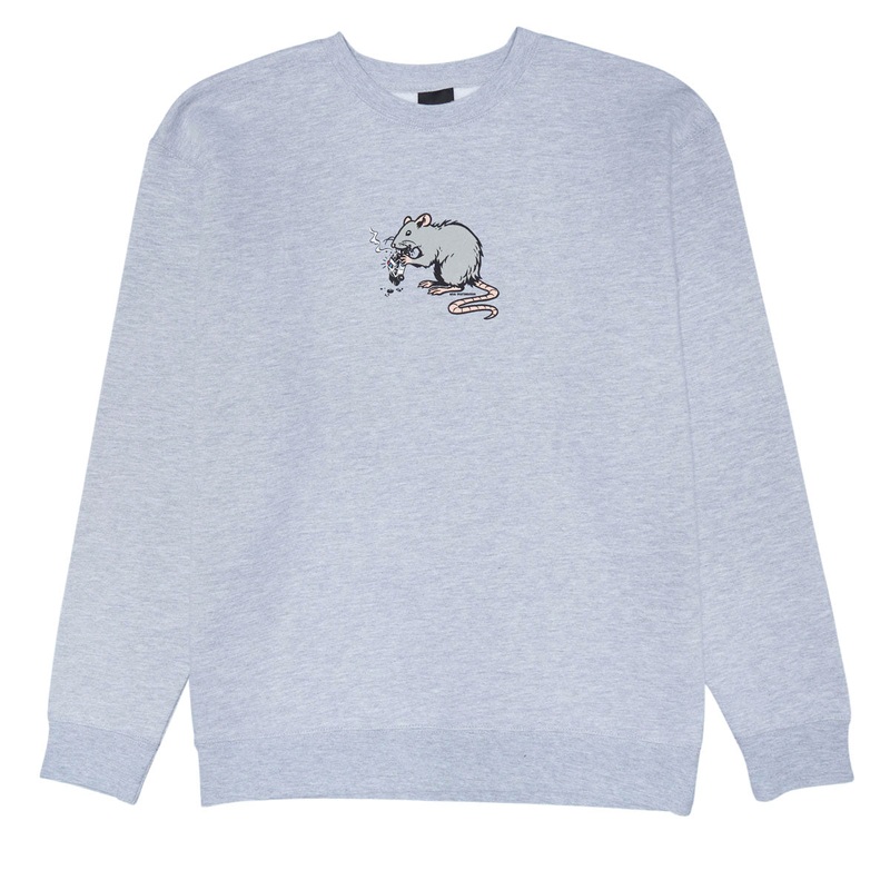 Real Street Cleaner Sweatshirt – Grey Heather/Multi Color Print