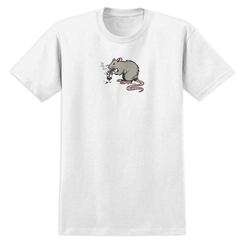 Real Street Cleaner T-Shirt – White/Multi Color Print