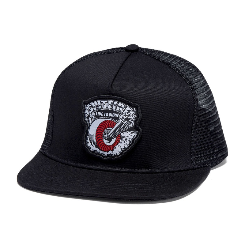 Spitfire Burnout Hat – Black/White/Red