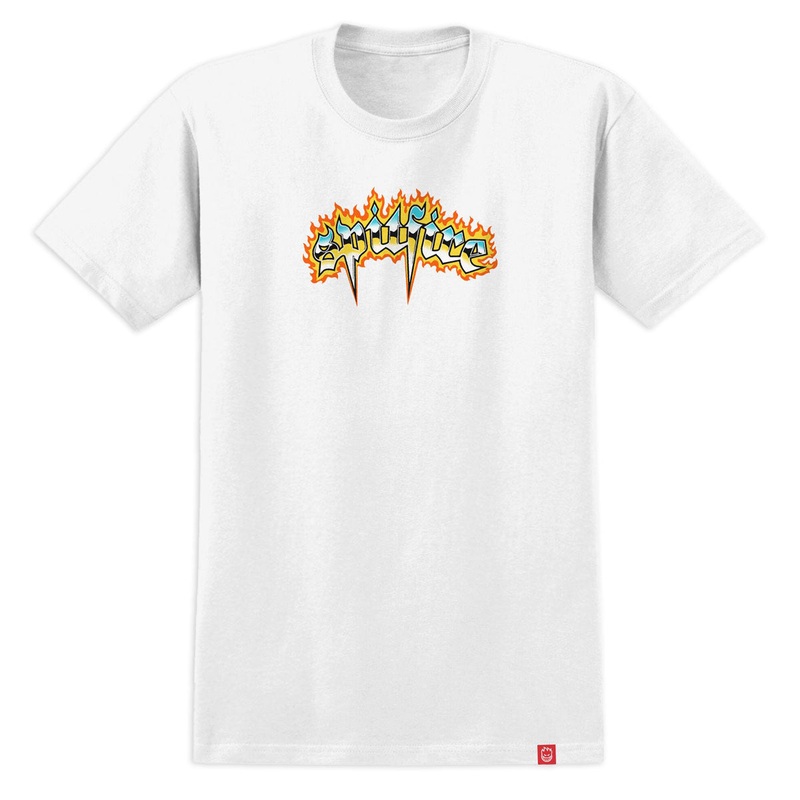 Spitfire Chrome Venom T-Shirt – White/Multi Color Prints