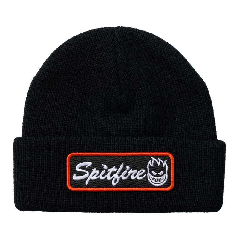 Spitfire Courier Patch Beanie – Black