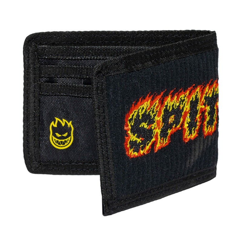 Spitfire Flames Script Wallet – Black