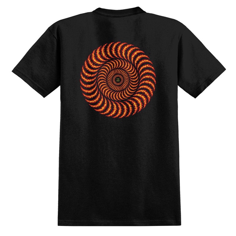 Spitfire OG Classic Flame T-Shirt – Black/Red/Yellow Prints