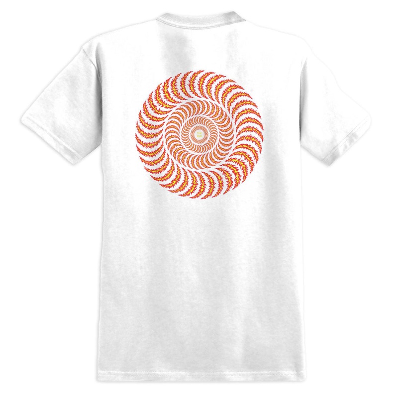 Spitfire OG Classic Flame T-Shirt – White/Red/Yellow/Black Prints