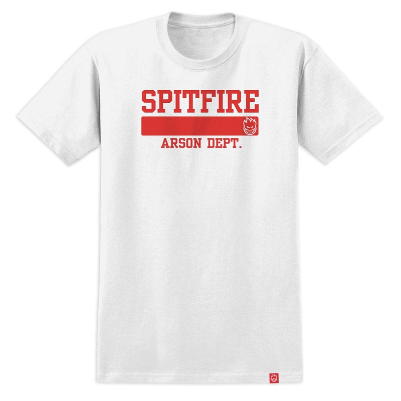Spitfire Youth Arson Dept. T-Shirt – White/Red Print