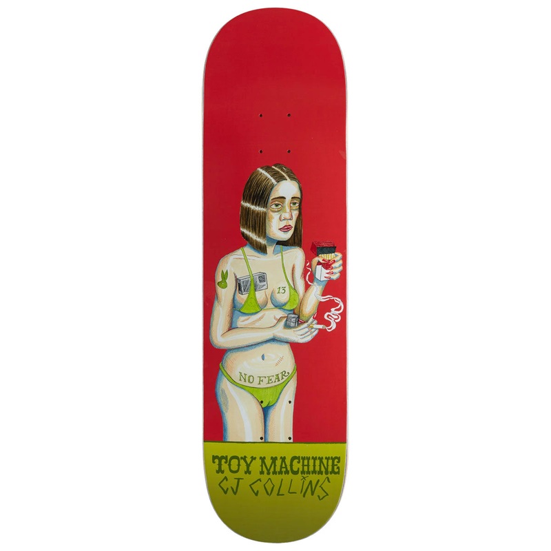 Toy Machine Collins No Fear Skateboard Deck – 8.50