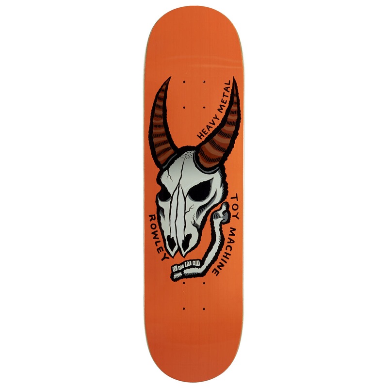 Toy Machine Rowley Heavy Metal Skateboard Deck – 8.25