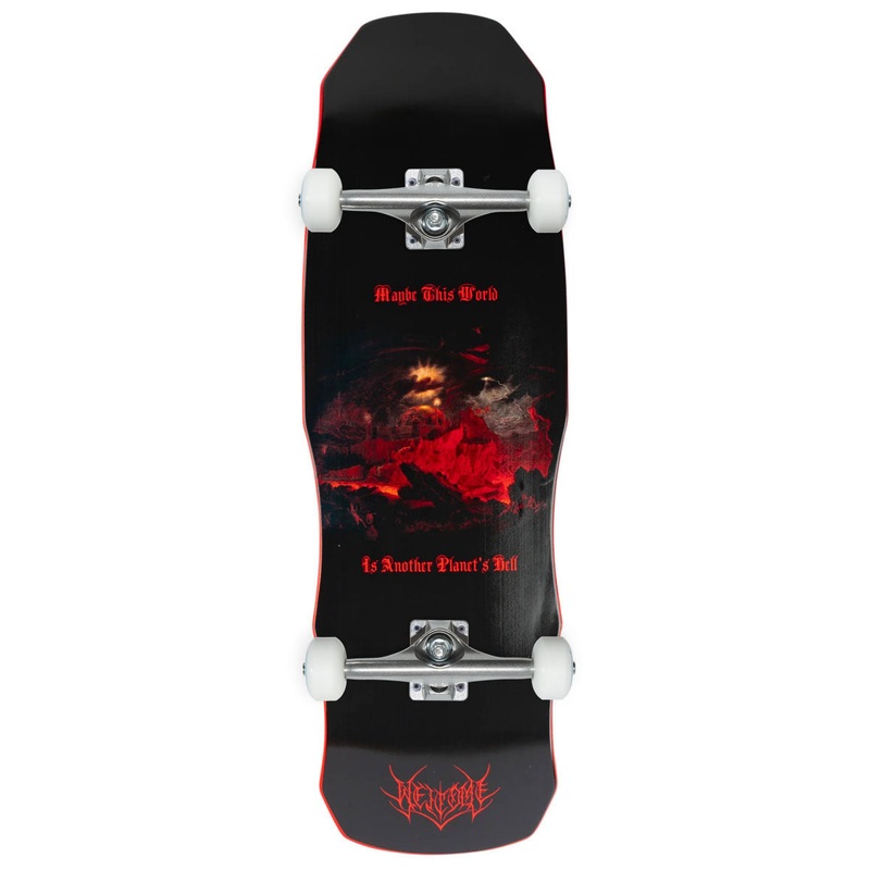 Welcome Depths On A Dark Lord Skateboard Complete – Red Dip – 9.85