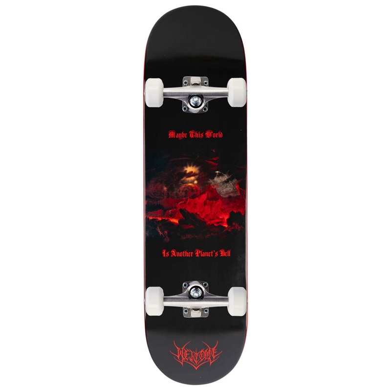 Welcome Depths Skateboard Complete – Red Dip – 8.75