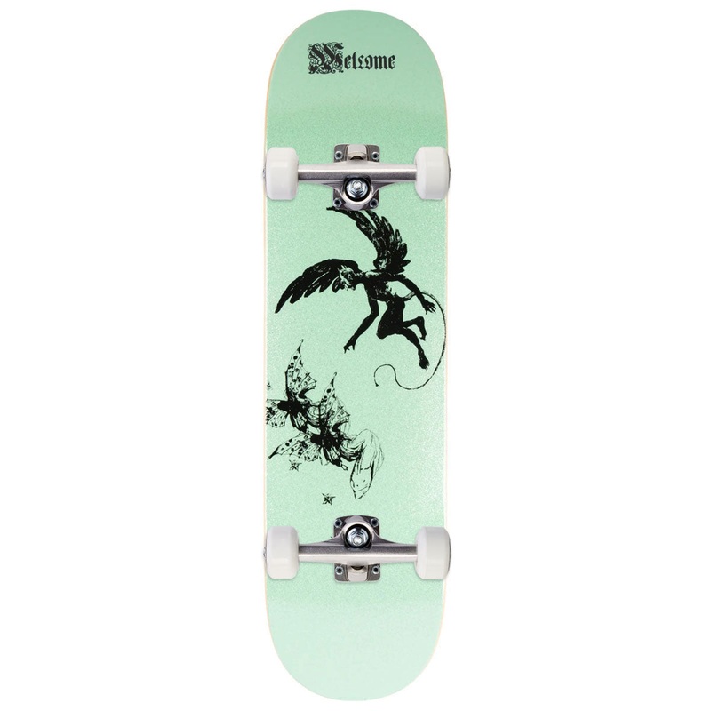 Welcome Paradox Nick Garcia Skateboard Complete – Mint Glitter – 8.38