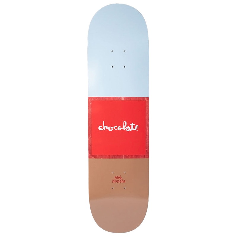Chocolate Herrera Red Square Skateboard Deck – 8.50