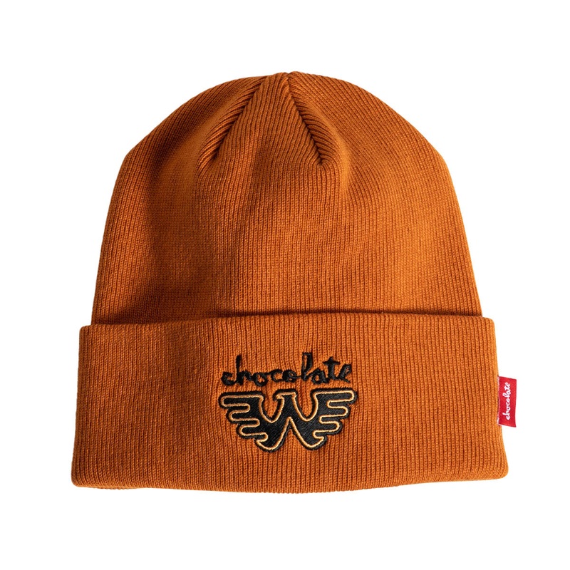 Chocolate x Waylon W Tight Cuff Beanie – Orange