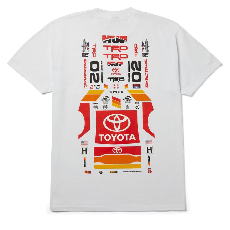 Huf x Toyota Stickered T-Shirt – White