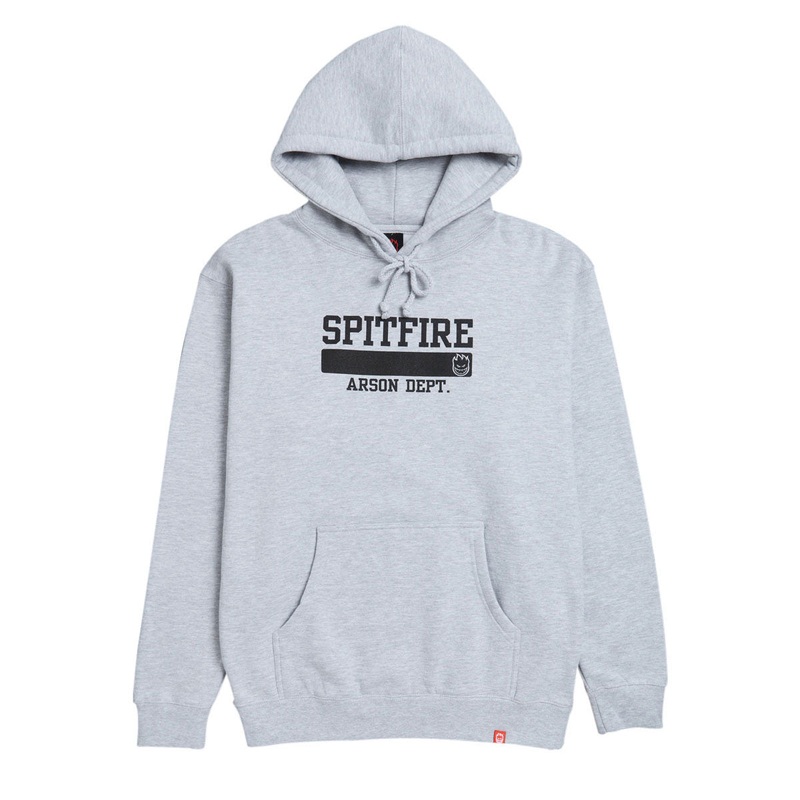 Spitfire Arson Dept. Hoodie – Grey Heather/Black Print