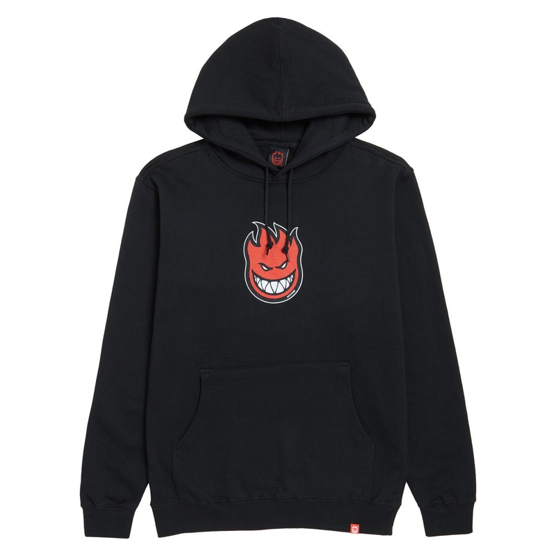 Spitfire Bighead Mid Fill Hoodie – Black/Red/Black/White