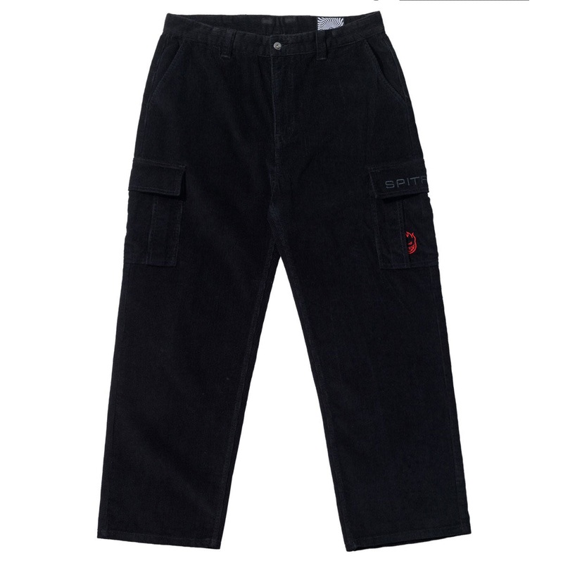 Spitfire Classic ’87 Corduroy Cargo Pants – Black