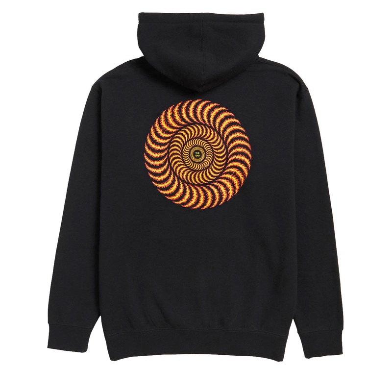 Spitfire OG Classic Flame Hoodie – Black/Red/Yellow Prints