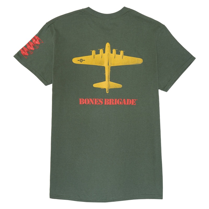 Bones Brigade OG Bomber T-Shirt – Military Green