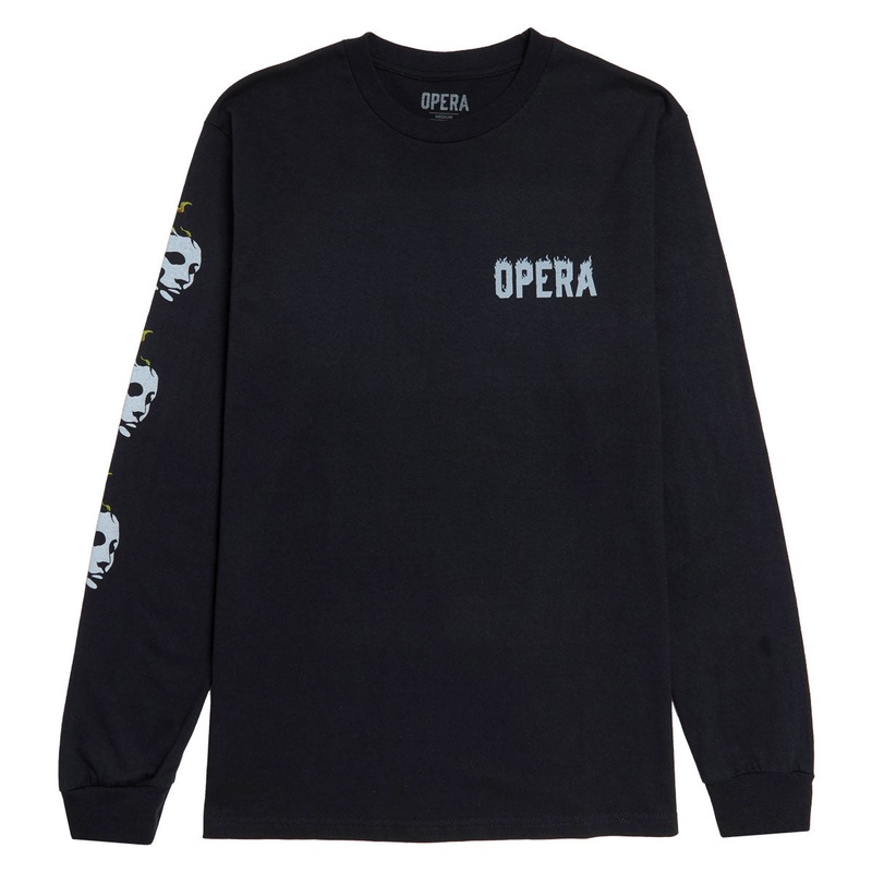 Opera Fire Mask Long Sleeve T-Shirt – Black