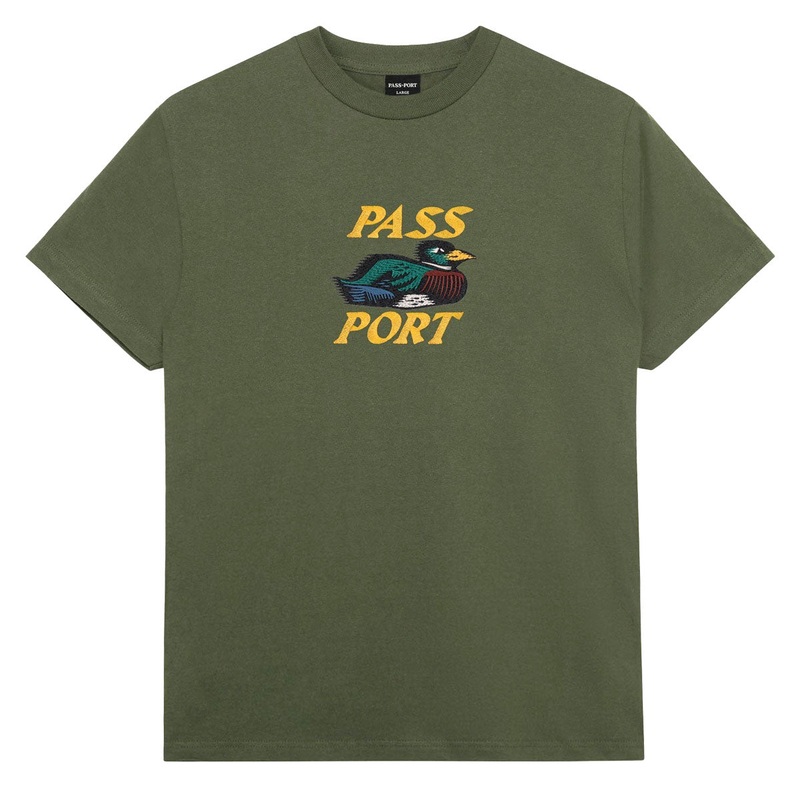 Passport Fast Duck T-Shirt – Olive