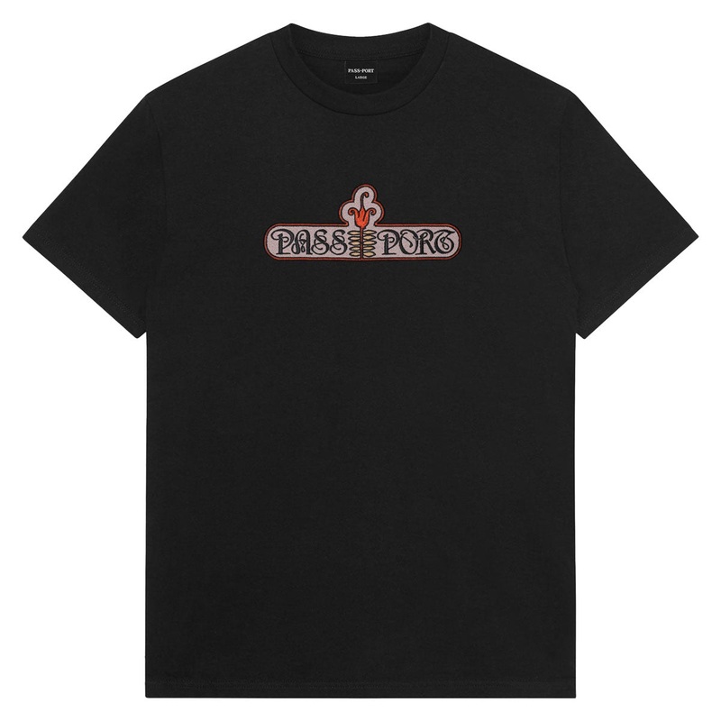 Passport Gardenia T-Shirt – Black