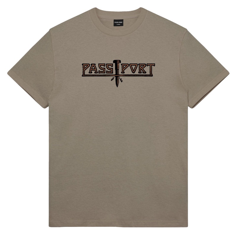 Passport Screwed T-Shirt – Khaki