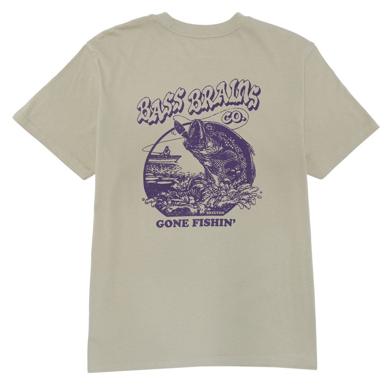 Brixton Bass Brains Gf T-Shirt – Sustained Grey