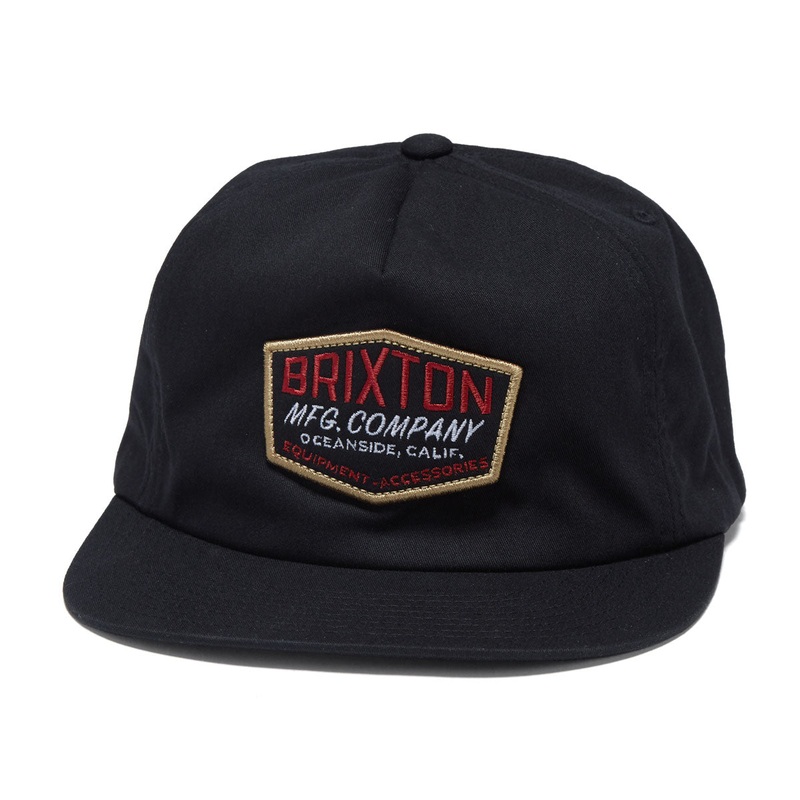 Brixton Coleson Hp Snapback Hat – Black/Burgundy