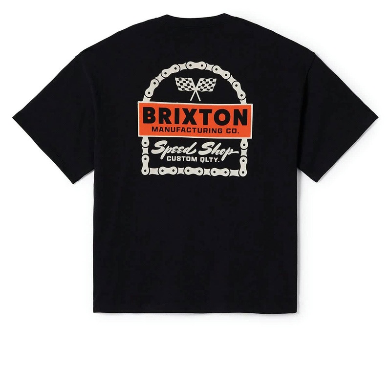 Brixton Drayton Heavyweight Relaxed T-Shirt – Black Classic Wash