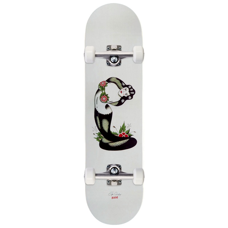 CCS x Tyler Quigley Cobra Woman Skateboard Complete – White – 8.375