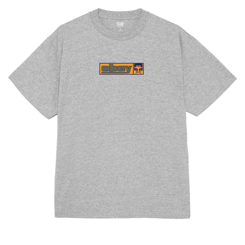 Obey 90s Icon T-Shirt – Heather Grey