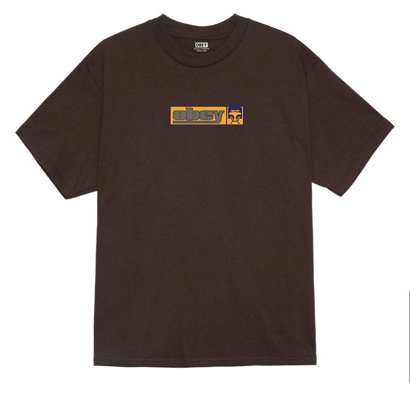 Obey 90s Icon T-Shirt – Java Brown