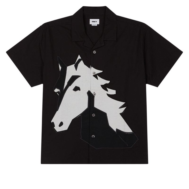 Obey Beau Woven Shirt – Black Multi