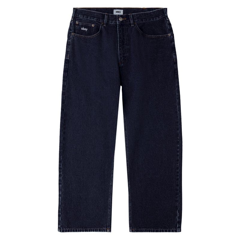 Obey Bigwig Baggy Denim Jeans – Rinse Indigo