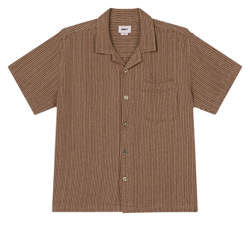 Obey Horace Woven Shirt – Unbleached Multi