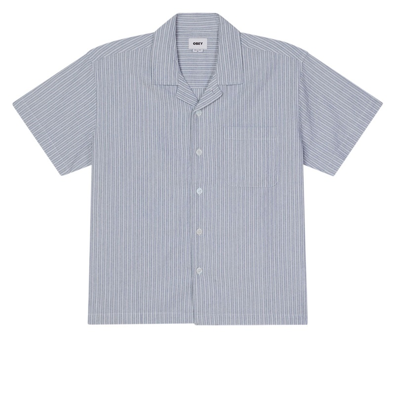 Obey Reducer Woven Shirt – Blue Fog Multi