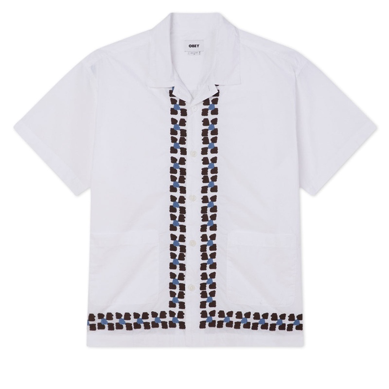 Obey Ruben Woven Shirt – White Multi