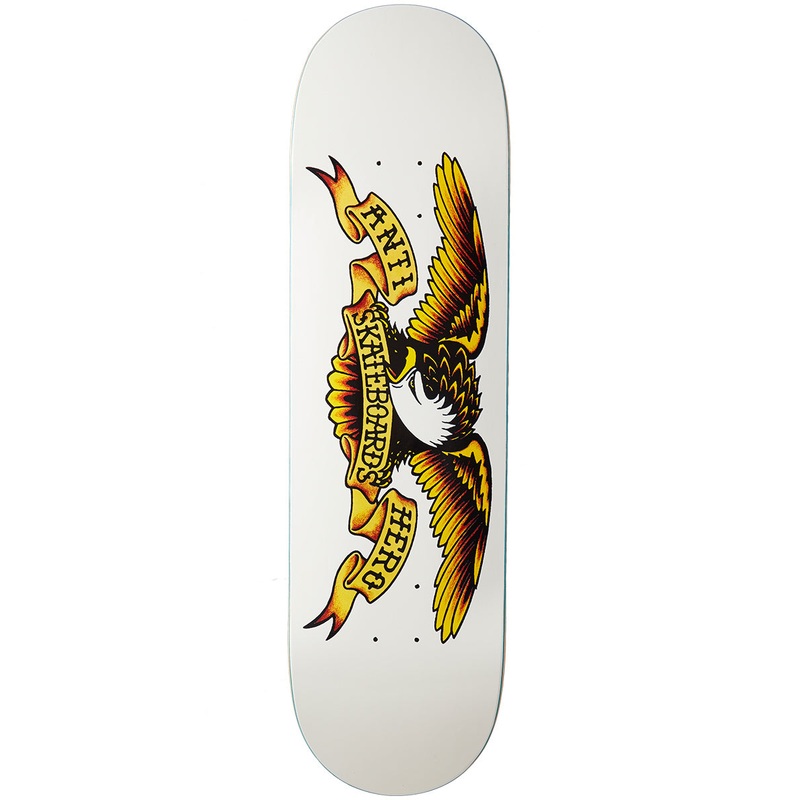 Anti-Hero Classic Eagle Skateboard Deck – White – 8.75