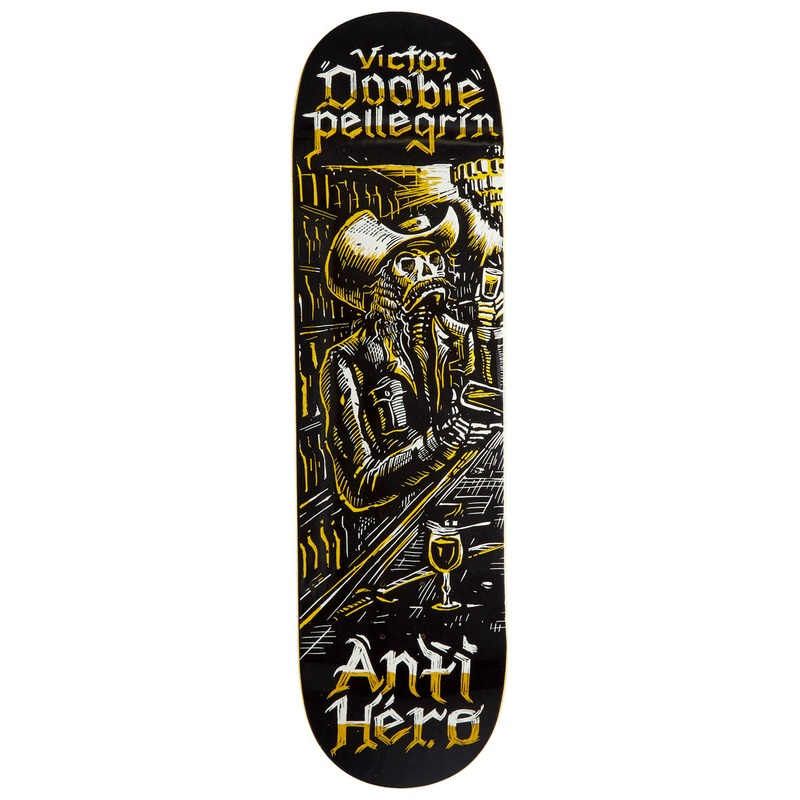 Anti-Hero Doobie Absentes Skateboard Deck – Black – 8.75