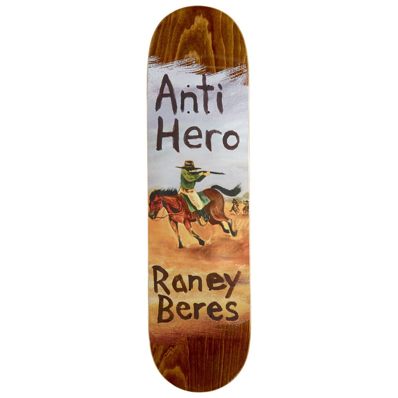 Anti-Hero Raney Old West Skateboard Deck – Brown – 8.40
