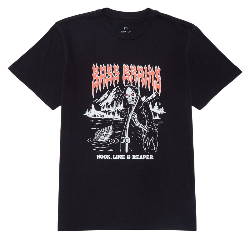 Brixton Bass Brains Reaper T-Shirt – Black