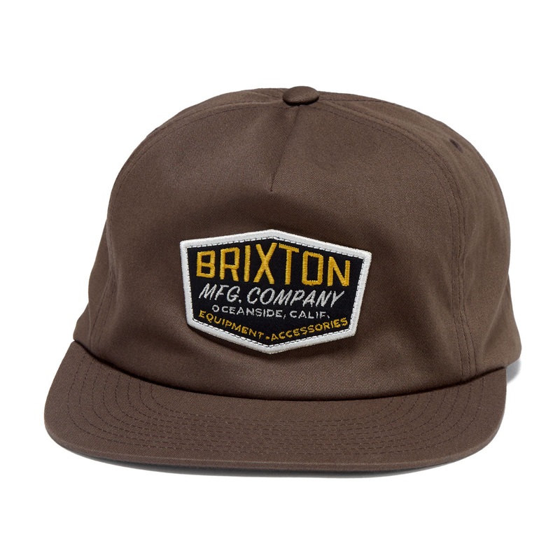 Brixton Coleson Hp Snapback Hat – Brown