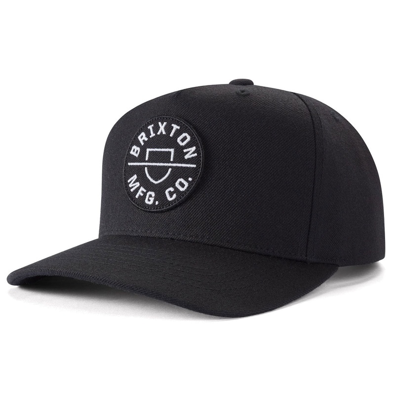 Brixton Crest C Mp Snapback Hat – Black