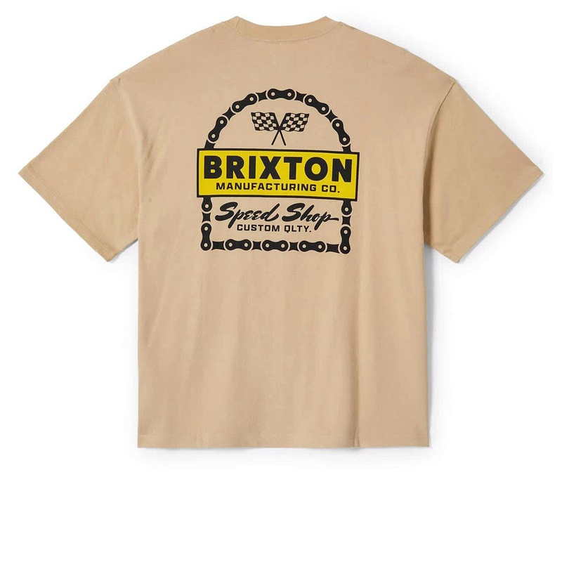 Brixton Drayton Heavyweight Relaxed T-Shirt – Cream Classic Wash